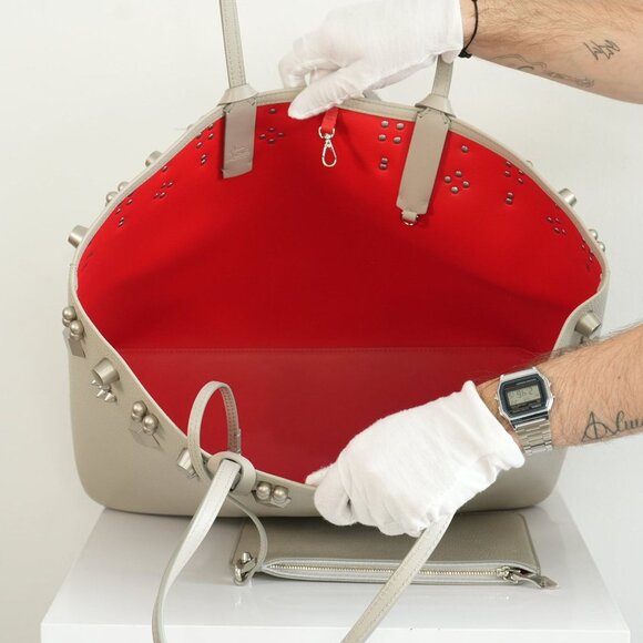 Christian Louboutin Cabata Spike Leather Tote Bag - Picture 12 of 12